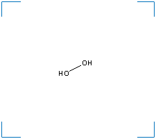 The chemical structure of Hydrogen peroxide