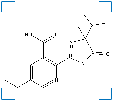The chemical structure of Imazethapyr