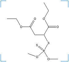 The chemical structure of Malathion