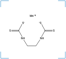 The chemical structure of Maneb