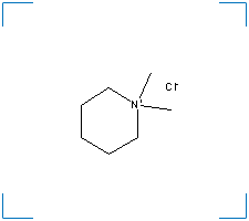 The chemical structure of Mepiquat chloride
