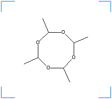 The chemical structure of Metacetaldehyde