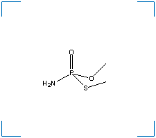 The chemical structure of Methamidophos