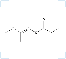 The chemical structure of Methomyl