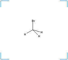The chemical structure of Methyl bromide