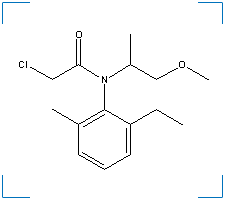 The chemical structure of Metolachlor