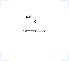 The chemical structure of MSMA