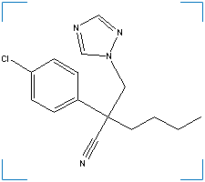 The chemical structure of Myclobutanil