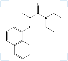 The chemical structure of Napropamide