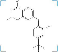 The chemical structure of Oxyfluoren