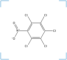 The chemical structure of PCNB