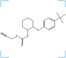 The chemical structure of Propargite