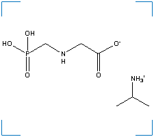 The chemical structure of Roundup