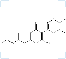 The chemical structure of Sethoxydim