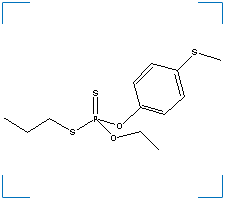 The chemical structure of Sulprofos
