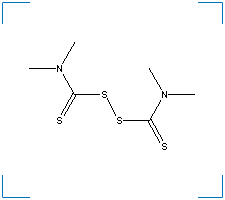 The chemical structure of Thiram