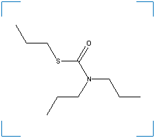 The chemical structure of Vernolate
