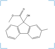 The chemical structure of Chlorflurecol-methyl