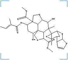 The chemical structure of Azadirachtin
