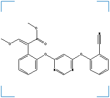 The chemical structure of Pyroxystrobin 