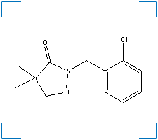 The chemical structure of Clomazone