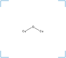 The chemical structure of Copper oxide