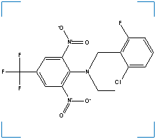 The chemical structure of Flumetralin