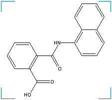 The chemical structure of Naptalam