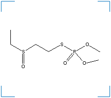 The chemical structure of Oxydemeton-methyl