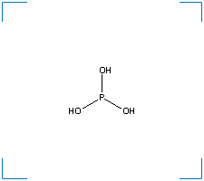 The chemical structure of Phosphorous acid