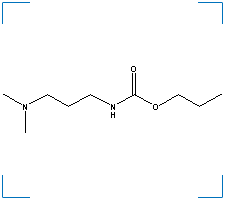 The chemical structure of Propamocarb