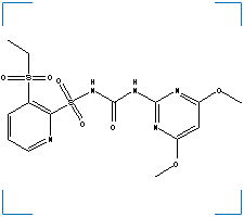 The chemical structure of Rimsulfuron