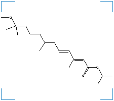 The chemical structure of S-methoprene