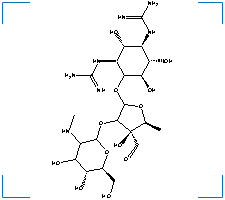 The chemical structure of Streptomycin