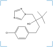 The chemical structure of Tebuconazole
