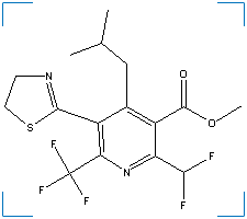 The chemical structure of Thiazopyr