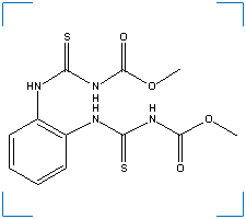 The chemical structure of Thiophanate-methyl