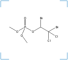 The chemical structure of Naled