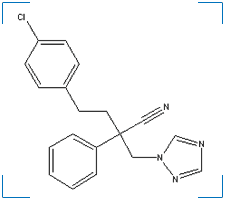 The chemical structure of Fenbuconazole