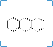 The chemical structure of anthracene
