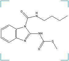 The chemical structure of Benomyl
