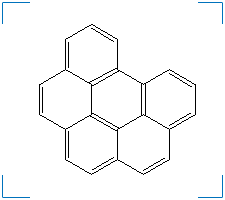 The chemical structure of benzo(g,h,i)perylene 