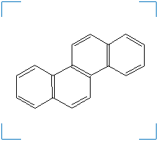 The chemical structure of Chrysene