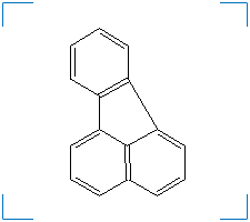 The chemical structure of fluoranthene