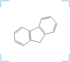 The chemical structure of Fluorene