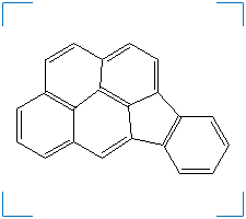 The chemical structure of indeno(1,2,3-c,d)pyrene