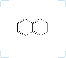 The chemical structure of Naphthalene