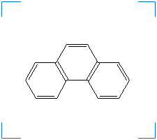 The chemical structure of Phenanthrene