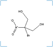 The chemical structure of 2-Bromo-2-Nitropropane-1,3-Diol 