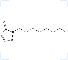 The chemical structure of 2-N-Octyl-4-Isothiazolin-3-One